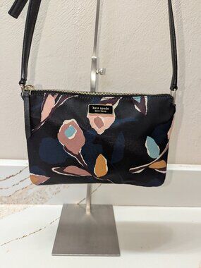 kate spade Black Floral Crossbody Bag